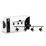D'Lite Deckenleuchte Trop Metall Sandig Schwarz| Geeignet Für 4x GU10