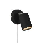 Nordlux Explore Wandleuchte Metall und Ceramic Schwarz | Geeignet für GU10