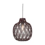 Good&Mojo Pendelleuchte Mendoza Bambus Burgundy L | Geeignet für 1x E27 