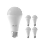 Mehrfachpackung 5x Calex Smart Tuya Wifi E27 Birne 14W 1400lm - 822-840 Abstimmbares Weiß | Dimmbar - Ersatz für 100W