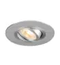 SLV New Tria 75 XL Spot Aluminium Grau Rund | Ausschnitt 75mm - Geeignet für 1x GU10 