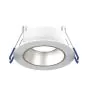 Noxion LED-Spot Ares Tief ring Weiß - mit Innenring Silber | Ausschnitt 68mm - incl. GU10 Fitting