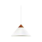 DFTP by Nordlux Kinto Pendelleuchte Metall und Holz Weiß | 420mm - Geeignet für E27