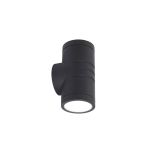 Ansell Applique Murale Reef Noir Up & Down - Extérieur - 10W 885lm 90D - 830-840-860 CCT | IP65