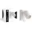 D'Lite Applique Murale Prisma Métal Blanc | IP20 - Convient pour 1x GU10