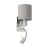 Eglo Applique Murale Pasteri Acier Nickel Satiné 40 | IP20 - Incl. Spot et Excl. 1x E27