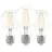 Lot 3x Eglo LED Poire E27 Filament Claire 21W 806lm - 827 Blanc Très Chaud | Équivalent 60W