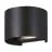 Eglo Applique Murale Calpino 3 Aluminium Noir 2W 420lm - 830 Blanc Chaud | IP54