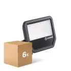 Lot 6x Ledvance Projecteur LED Aluminium Noir 69W 10000lm 100D - 840 Blanc Froid | IP66 - Symétrique