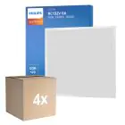 Lot 4x Philips Panneau LED CoreLine RC132V 26W 3400lm - 830 Blanc Chaud | 60x60cm - UGR 